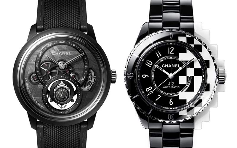 Chanel香奈兒新品亮點：Monsieur de Chanel隕石盤陀飛輪，J12 Cyber??netic黑白像素-復刻表