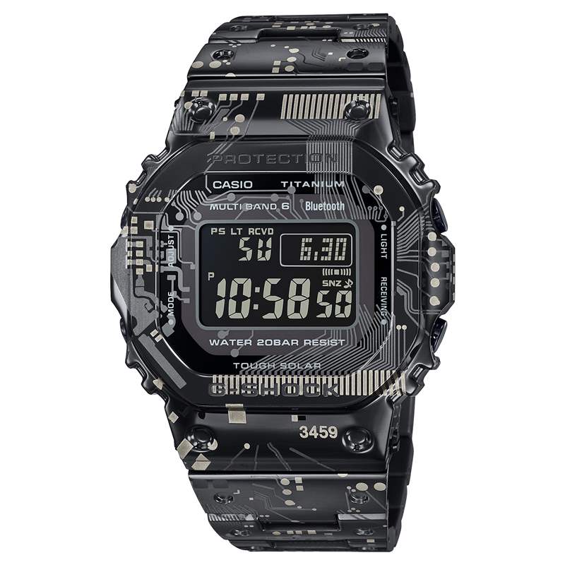 G-SHOCK推出GMW-B5000TCC電子腕表：電路板圖案表殼-復刻表