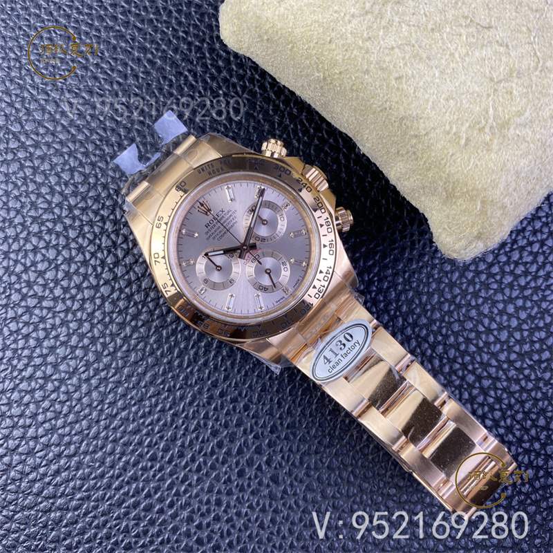 Clean廠C廠勞力士全金迪通拿鍍金層會掉色嗎?C廠玫瑰金莫桑鉆迪通拿怎么樣-復刻表