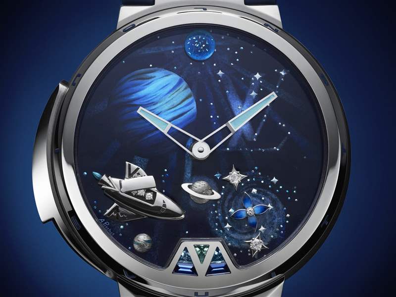 Louis Vuitton推出Tambour Jacquemart Minute Repeater 200 Years三問報時腕表:太空漫游-復(fù)刻表