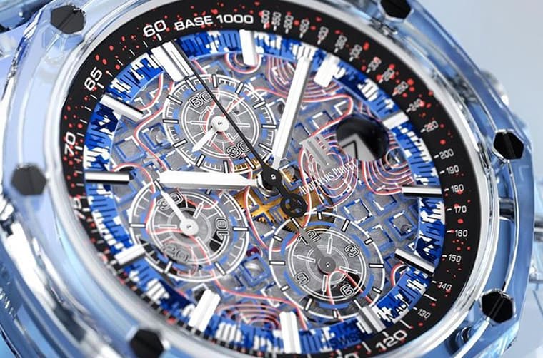 超吸睛!主打迷彩軍事風的透明皇家橡樹離岸型計時碼表-復刻表