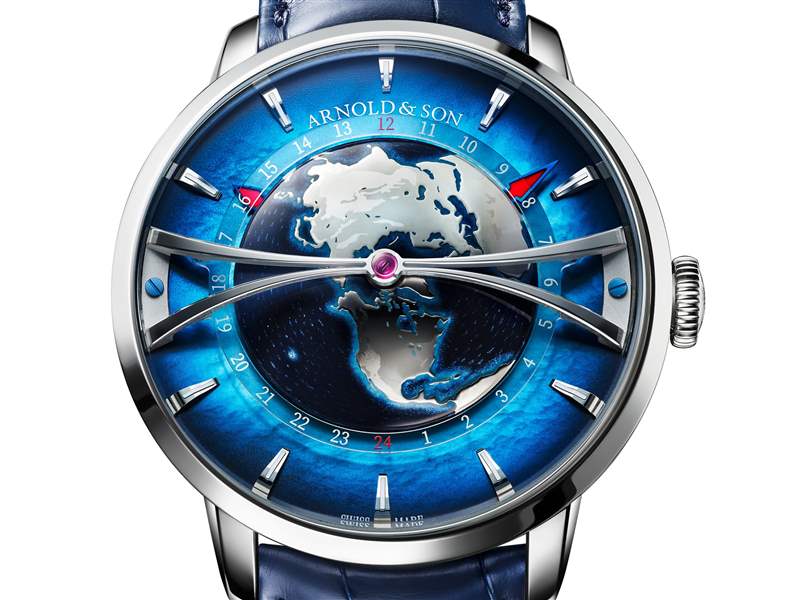 Arnold & Son推出Globetrotter Platinum鉑金表殼世界時(shí)腕表-復(fù)刻表