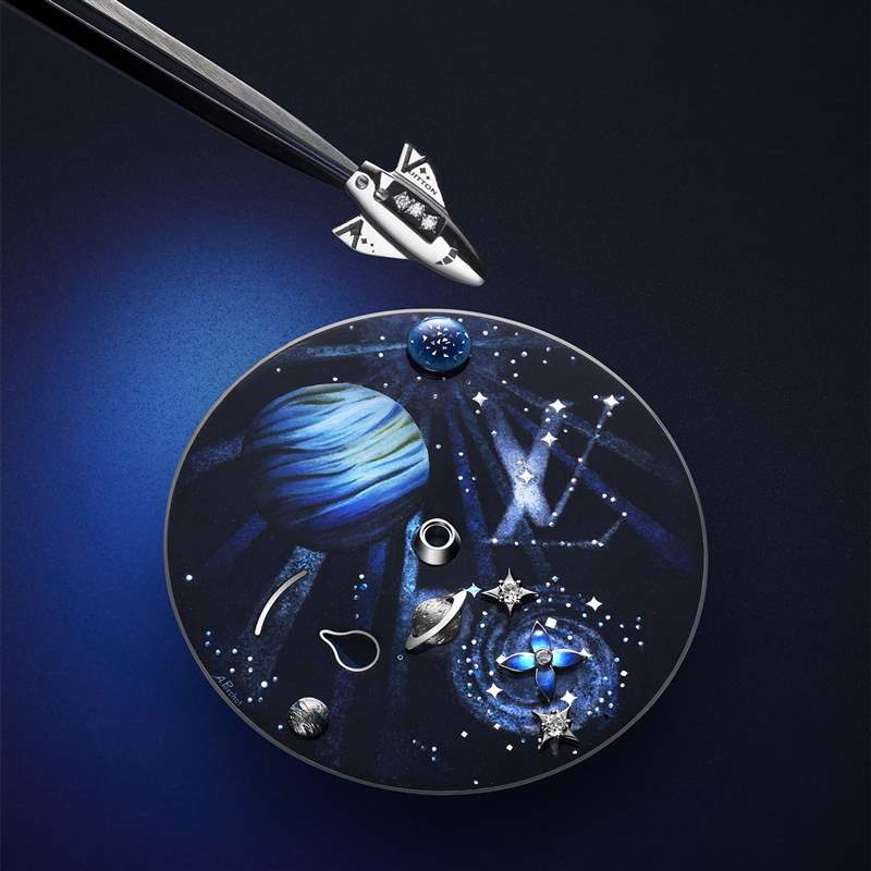 Louis Vuitton推出Tambour Jacquemart Minute Repeater 200 Years三問報時腕表:太空漫游-復(fù)刻表