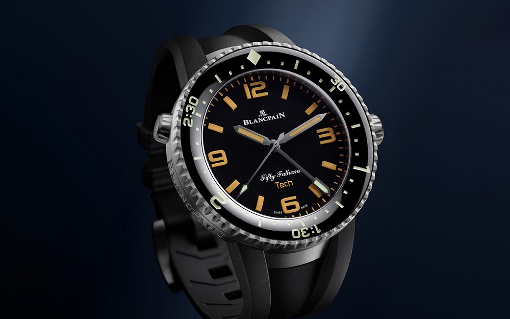 寶珀推出Fifty Fathoms 70th Anniversary Act 2 Tech Gombessa潛水腕表:3小時潛水計時-復刻表