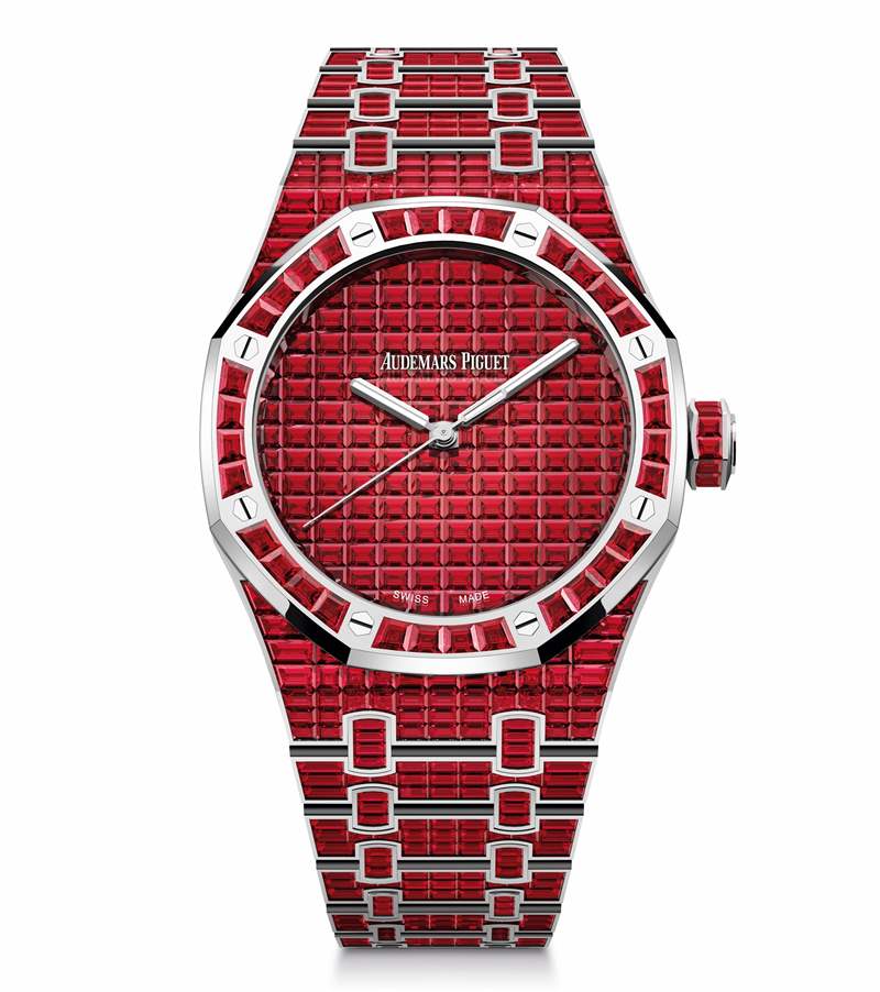 愛彼推出Royal Oak Selfwinding Rainbow Sets珠寶腕表:彩色寶石鑲嵌 愛彼推出Royal Oak Selfwinding Rainbow Sets珠寶腕表:彩色寶石鑲嵌-復刻表