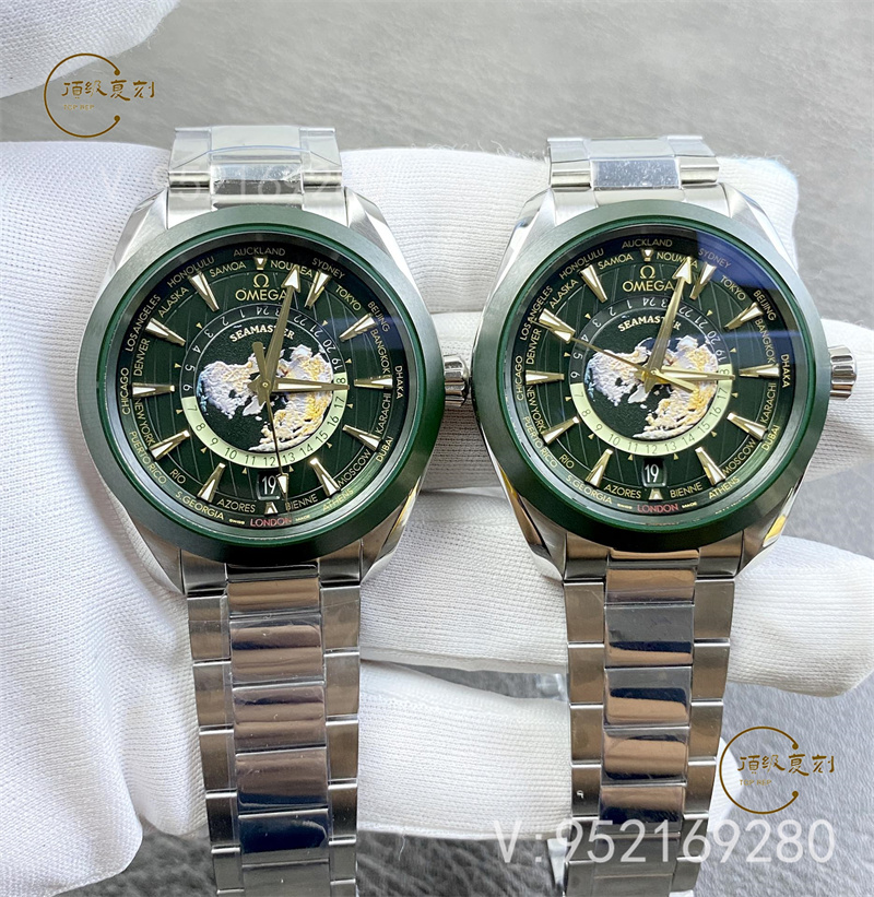 VS廠海馬綠盤世界時怎么樣,VS廠歐米茄世界時綠盤細節對版嗎-復刻表