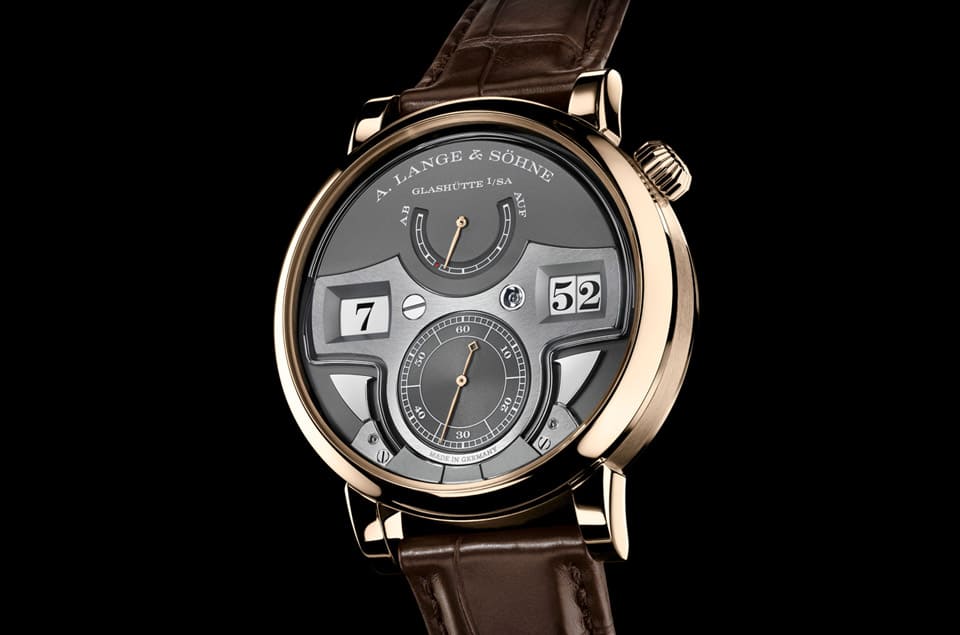 朗格Zeitwerk十進制三問表改采品牌獨家蜂蜜金材質(zhì)亮相-復刻表