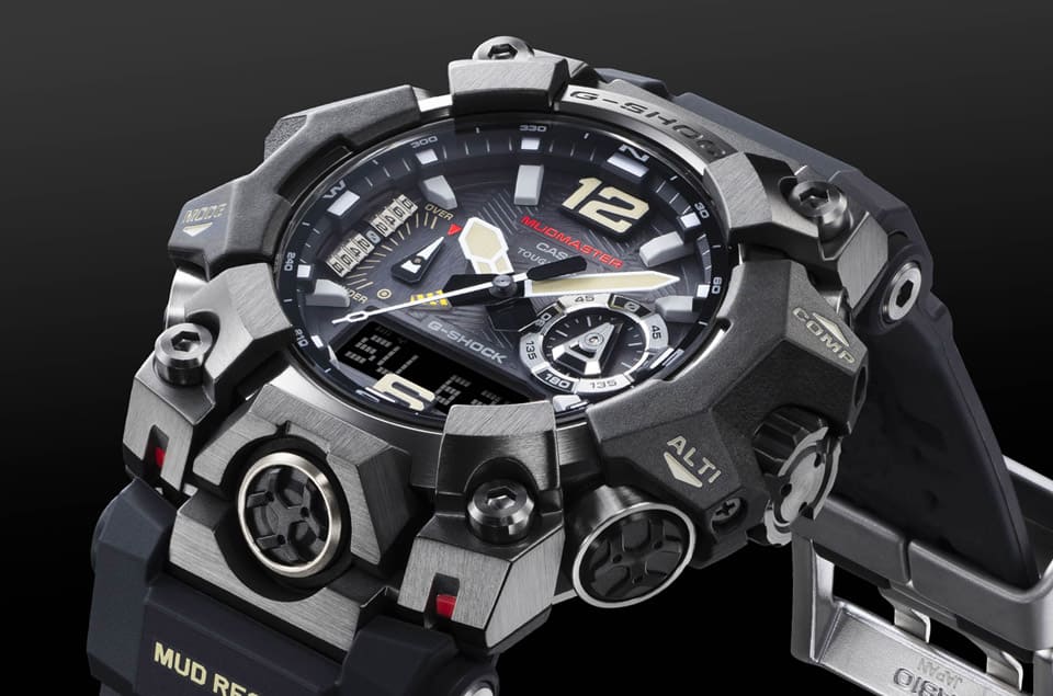 G-SHOCK MUDMASTER金屬搭碳纖維樹脂強(qiáng)化保護(hù)性內(nèi)建三重感測(cè)器探險(xiǎn)很放心-復(fù)刻表