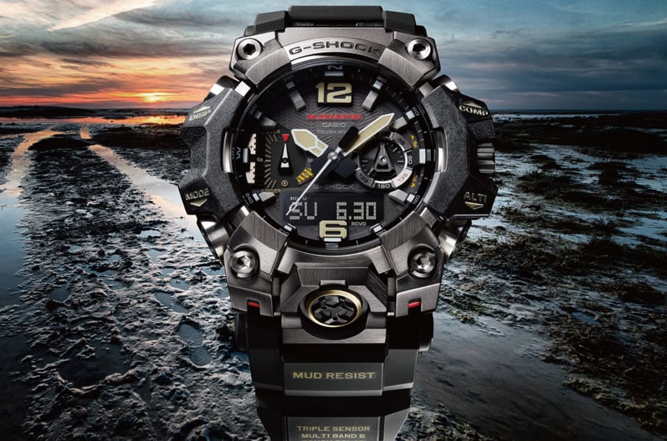 G-SHOCK MUDMASTER金屬搭碳纖維樹脂強(qiáng)化保護(hù)性內(nèi)建三重感測(cè)器探險(xiǎn)很放心-復(fù)刻表