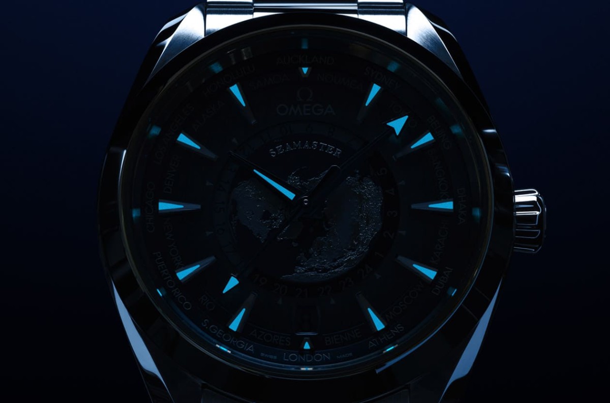 歐米茄海馬75周年必?cái)∏鍐巍赶娜账{(lán)色」面盤Aqua Terra世界時(shí)區(qū)出國(guó)超實(shí)用-復(fù)刻表