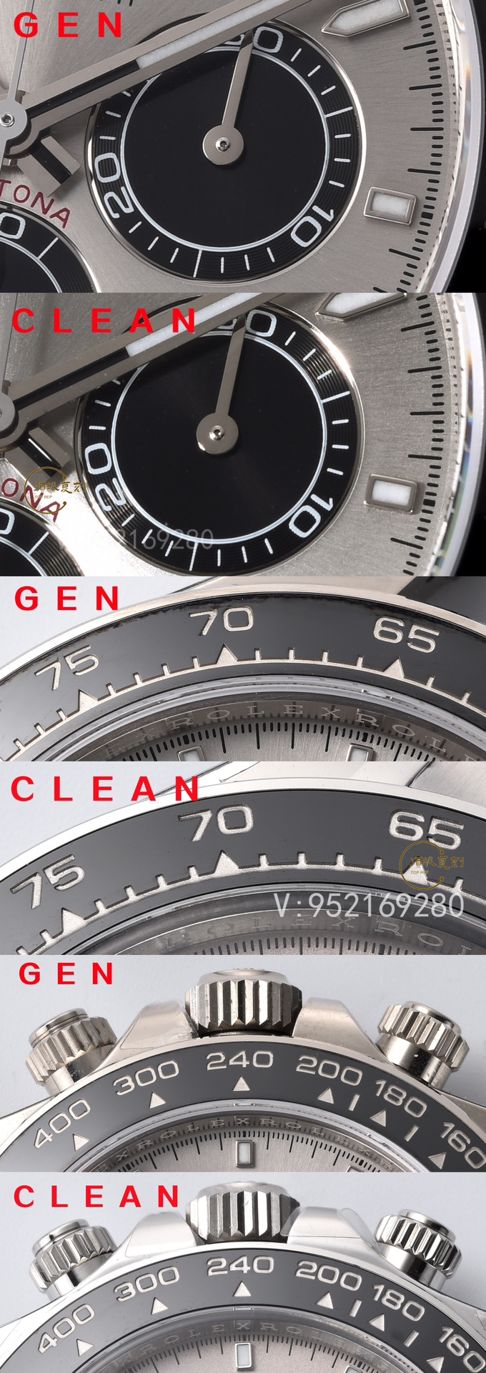 Clean廠C廠復刻新款勞力士4131機芯水泥灰迪M126519手表對比正品怎么樣-復刻表