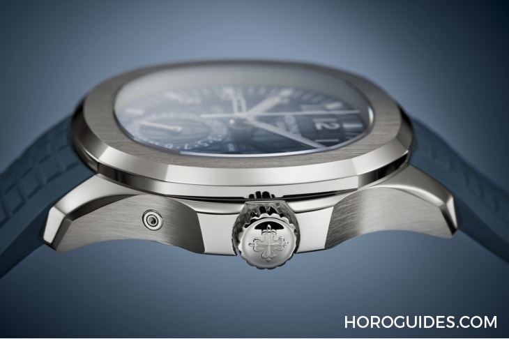 乳光藍灰面活力風，復雜功能運動表齊換色｜PP百達翡麗Nautilus、Aquanaut新款-復刻表