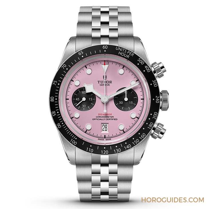 顛覆傳統(tǒng)的粉紅熊貓！帝舵表TUDOR發(fā)表Black Bay Chrono 'Pink'粉紅表盤(pán)計(jì)時(shí)碼表-復(fù)刻表