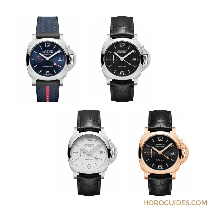 以Goldtech貴金屬材質(zhì)入作！ 沛納海Luminor Quaranta BiTempo腕表再添一延伸新作PAM01641-復(fù)刻表