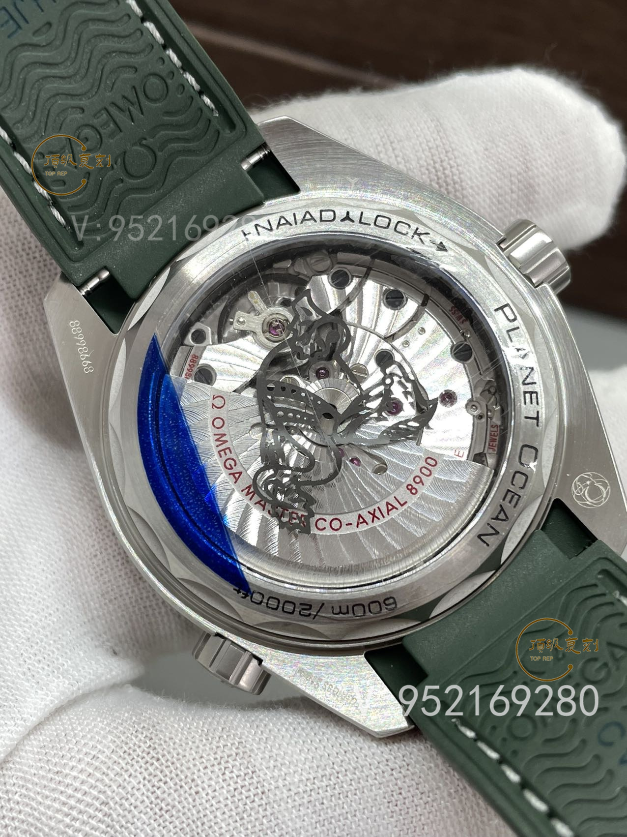 VS廠歐米茄新品海馬600m系列手表綠圈磨砂盤,型號215.32.44.21.06.001-復(fù)刻表