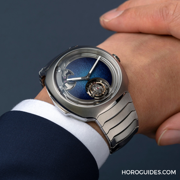 大明火琺瑯煙燻面加身，亨利慕時三問疾速者三問報時陀飛輪藍色琺瑯概念腕表奪目登場-復刻表