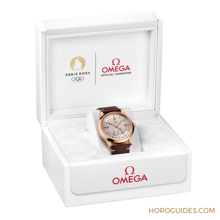 青銅金再現(xiàn)CK 859復古設計,向奧運獎牌致敬! OMEGA加推巴黎2024年奧運會青銅金腕表-復刻表