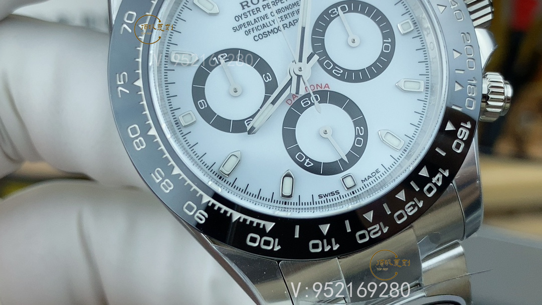 怎么快速分辨真假C廠Clean廠勞力士4130熊貓迪手表-復刻表