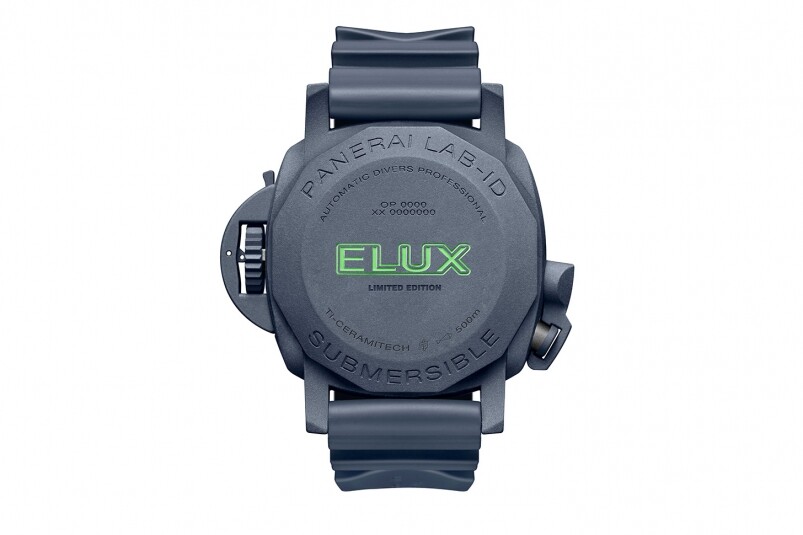 夜光功能新高度!Panerai全新Submersible Elux LAB-ID腕錶 以純機(jī)械一鍵開關(guān)發(fā)光系統(tǒng) 夜光功能新高度! Panerai全新Submersible Elux LAB-ID腕表 以純機(jī)械一鍵開關(guān)發(fā)光系統(tǒng)-復(fù)刻表