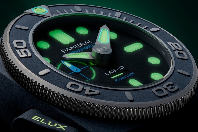 夜光功能新高度!Panerai全新Submersible Elux LAB-ID腕錶 以純機(jī)械一鍵開關(guān)發(fā)光系統(tǒng) 夜光功能新高度! Panerai全新Submersible Elux LAB-ID腕表 以純機(jī)械一鍵開關(guān)發(fā)光系統(tǒng)-復(fù)刻表