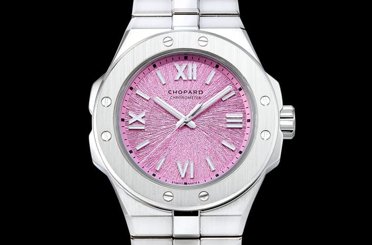 蕭邦A(yù)lpine Eagle三針表以阿爾卑斯山茉莉花為靈感 嶄新?lián)Q上粉紅面盤-復(fù)刻表