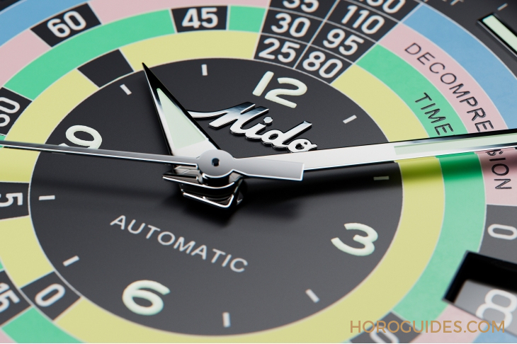 漆黑中的復(fù)古“彩虹圈”! MIDO再度推出Ocean Star Decompression Timer 1961復(fù)刻限量版-復(fù)刻表
