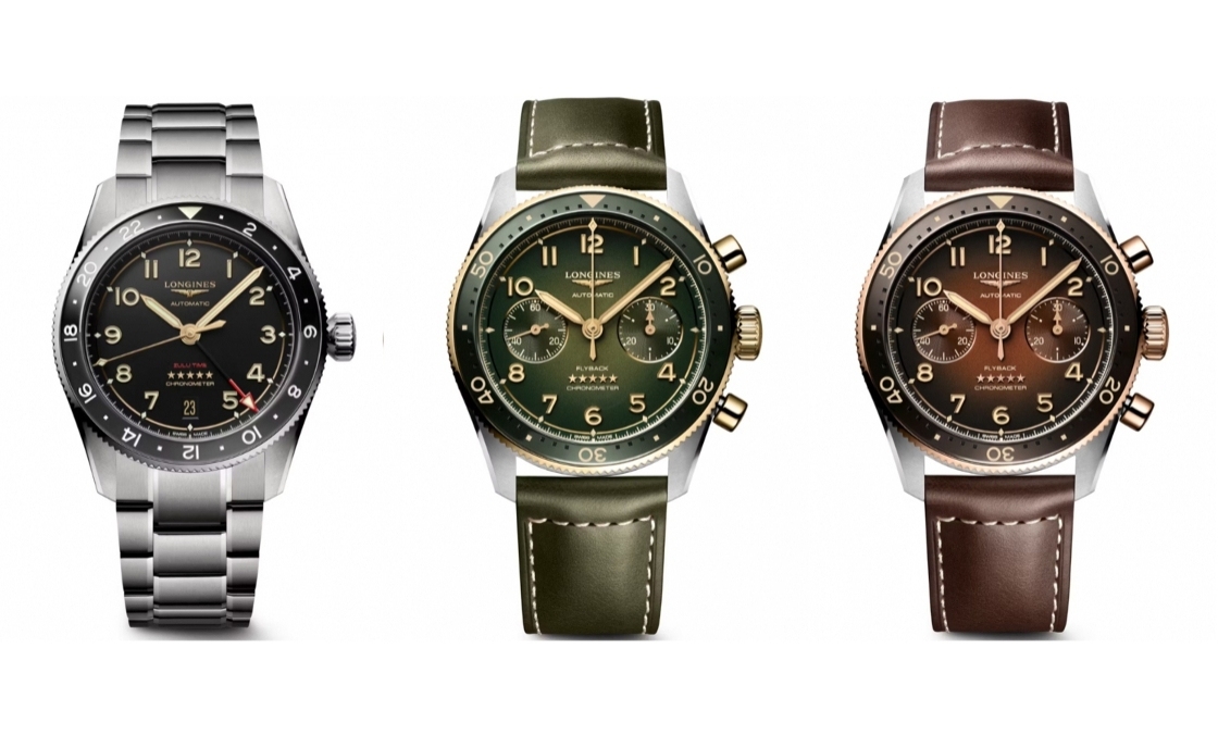 LONGINES Spirit再掀熱潮！ Spirit Zulu Time鈦金屬腕表與計時秒表間金新色登場-復刻表