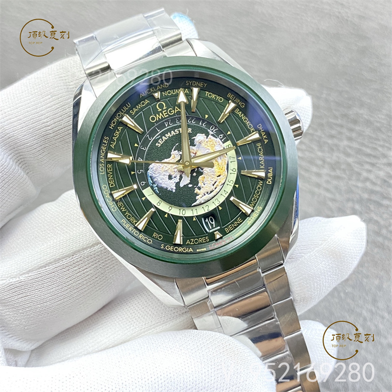 VS廠歐米茄海馬150m系列墨綠世界時(shí)復(fù)刻表：深度測評與細(xì)節(jié)解析-復(fù)刻表