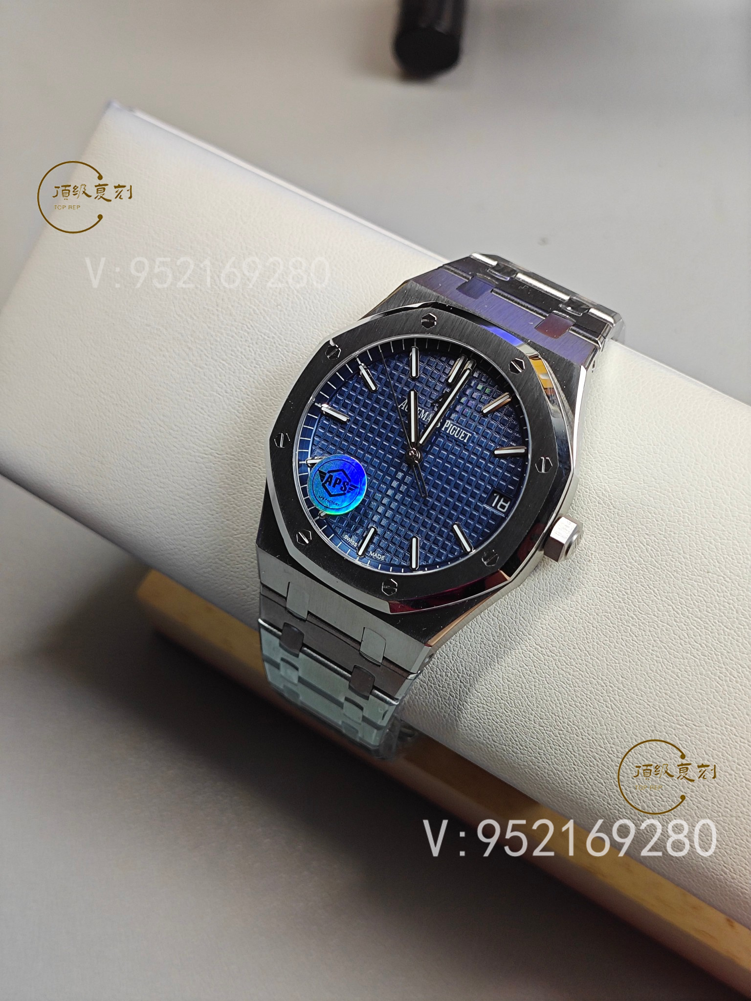 深入解析APS愛(ài)彼復(fù)刻表15500藍(lán)面版:4302一體機(jī)芯與原裝同步功能-復(fù)刻表