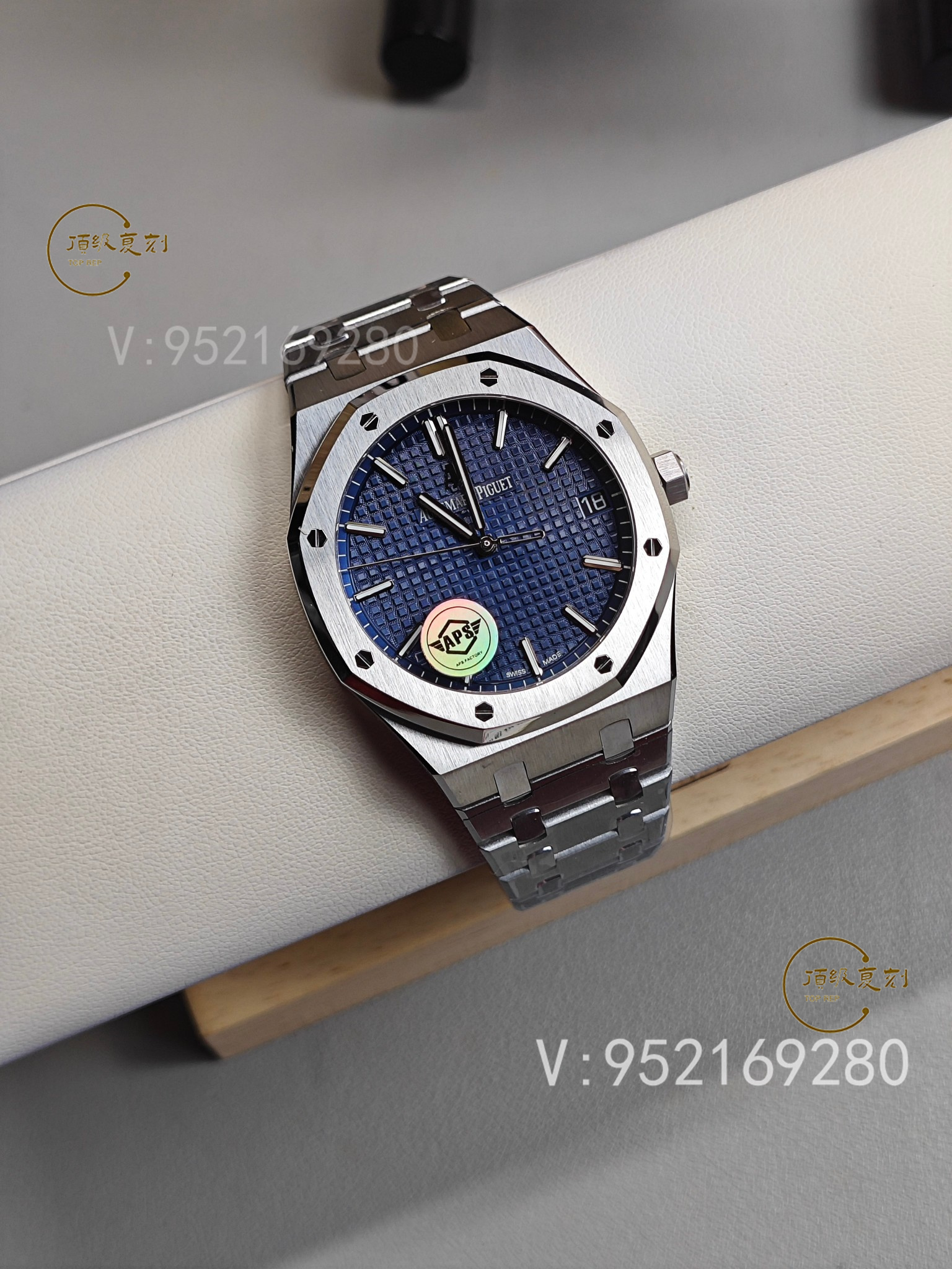 深入解析APS愛(ài)彼復(fù)刻表15500藍(lán)面版:4302一體機(jī)芯與原裝同步功能-復(fù)刻表