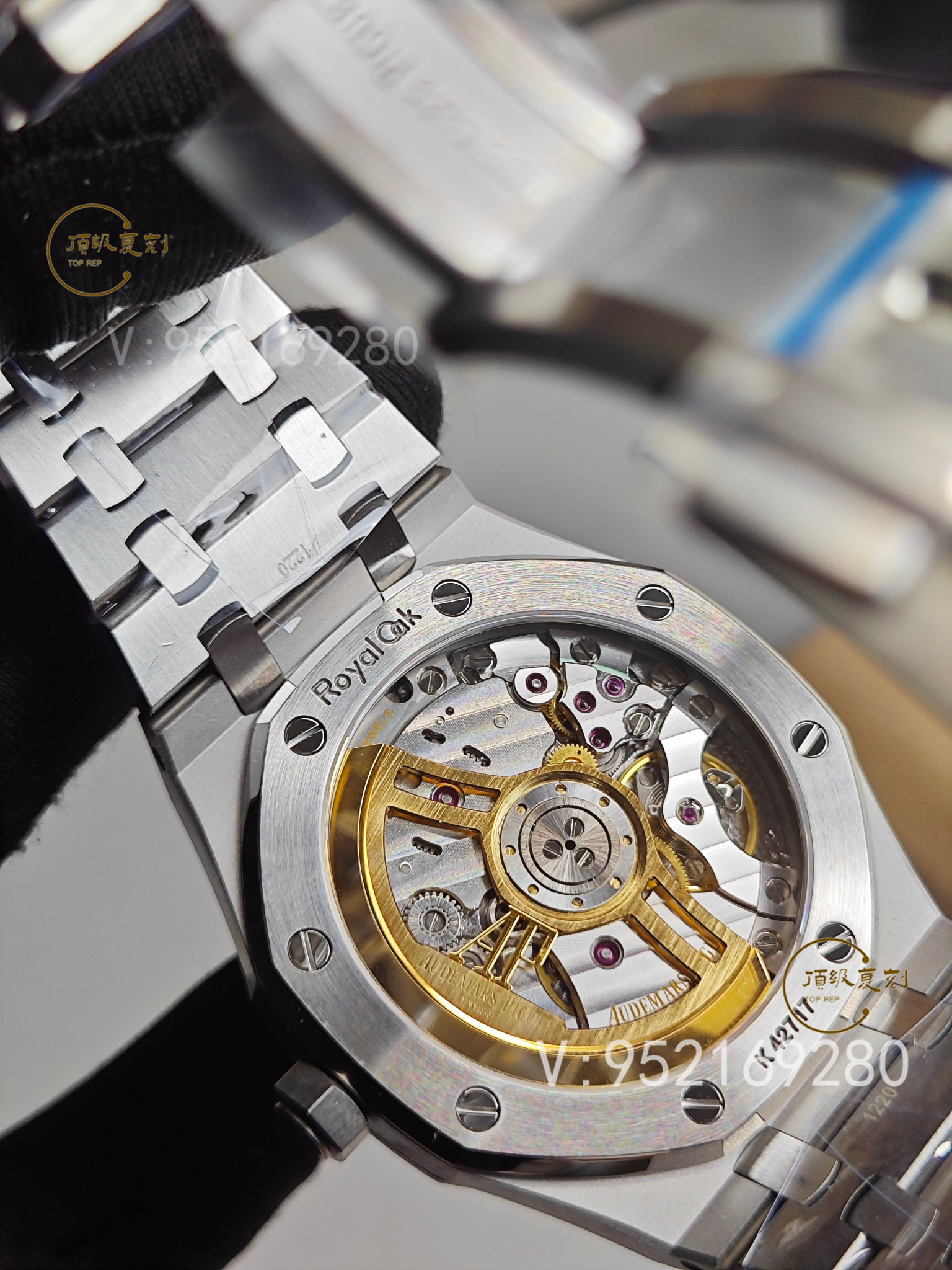 深入解析APS愛(ài)彼復(fù)刻表15500藍(lán)面版:4302一體機(jī)芯與原裝同步功能-復(fù)刻表