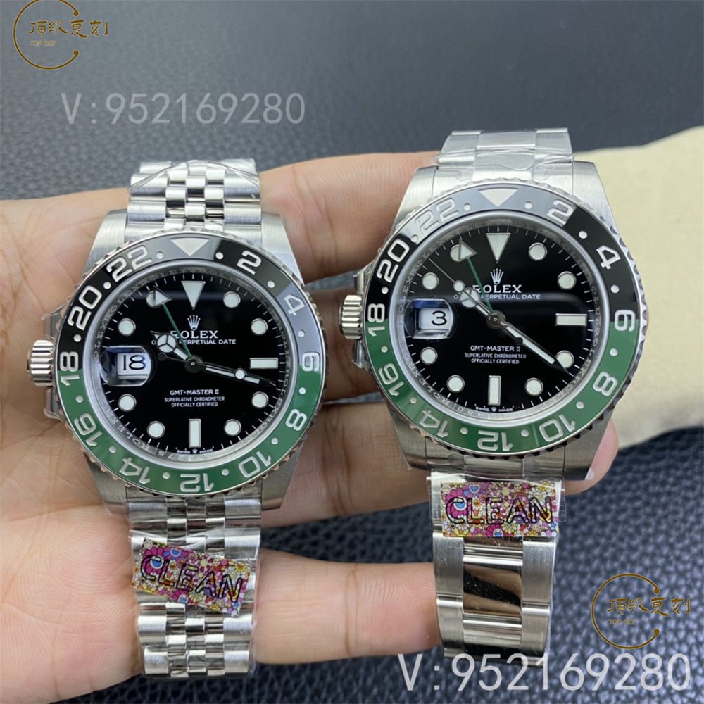 Clean廠勞力士雪碧圈復刻表深度細節(jié)測評,左撇子勞力士右手表友必備-復刻表